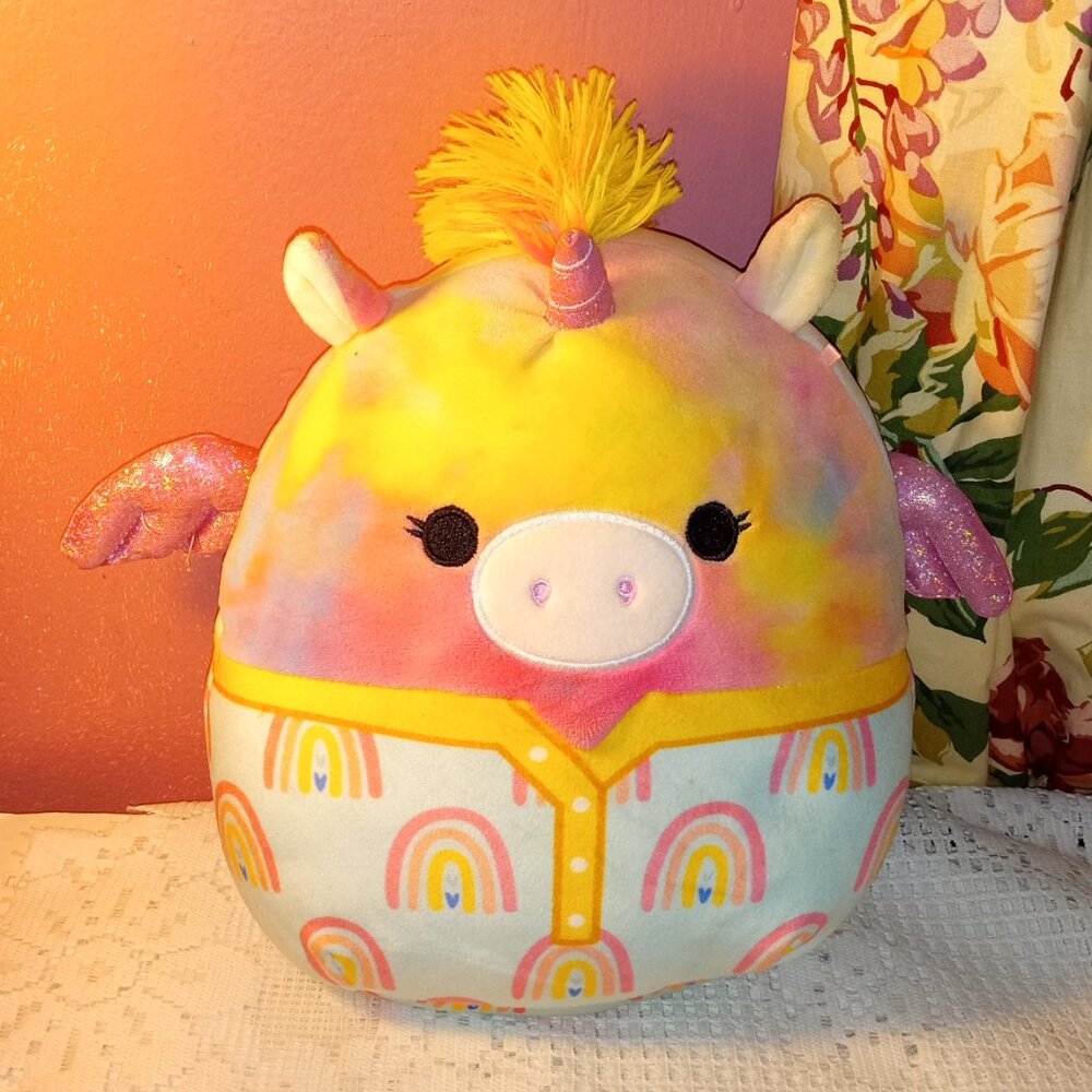 UNICORN COLORFUL SQUISHMALLOW 8 1/2" INCH SOFT HUGABLE PLUSH
